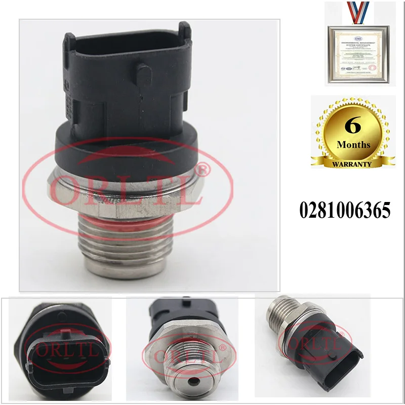 

0 281 006 365 high quality car sensors fuel rail high pressure sensor 0281006365