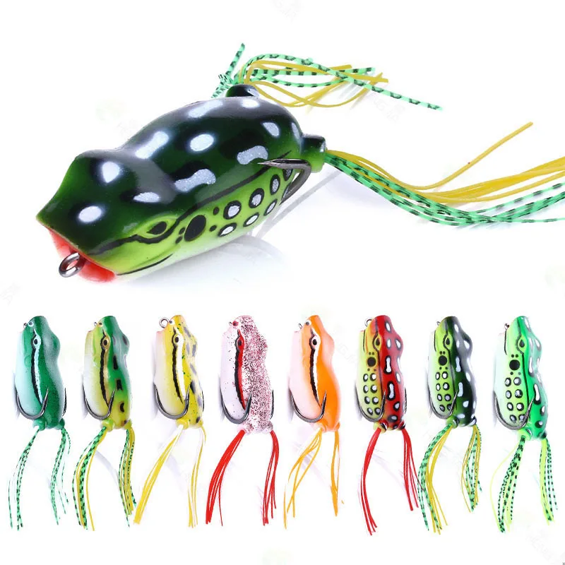 

1pcs 12g 5cm Frog Fishing Bait Snakehead Lure Soft Lures Top Water Floating Wobblers Baits Popper Bass Fishing Tackle