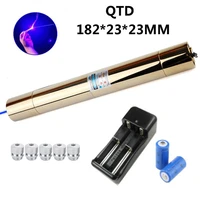 pure copper laser pointer can focus high power blue laser pointer flashlight the most powerful laser sight burning matchcandle