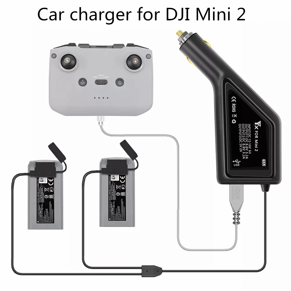 

For DJI Mavic Mini 2 Drone Battery &Remote Control Car Charger Replacement