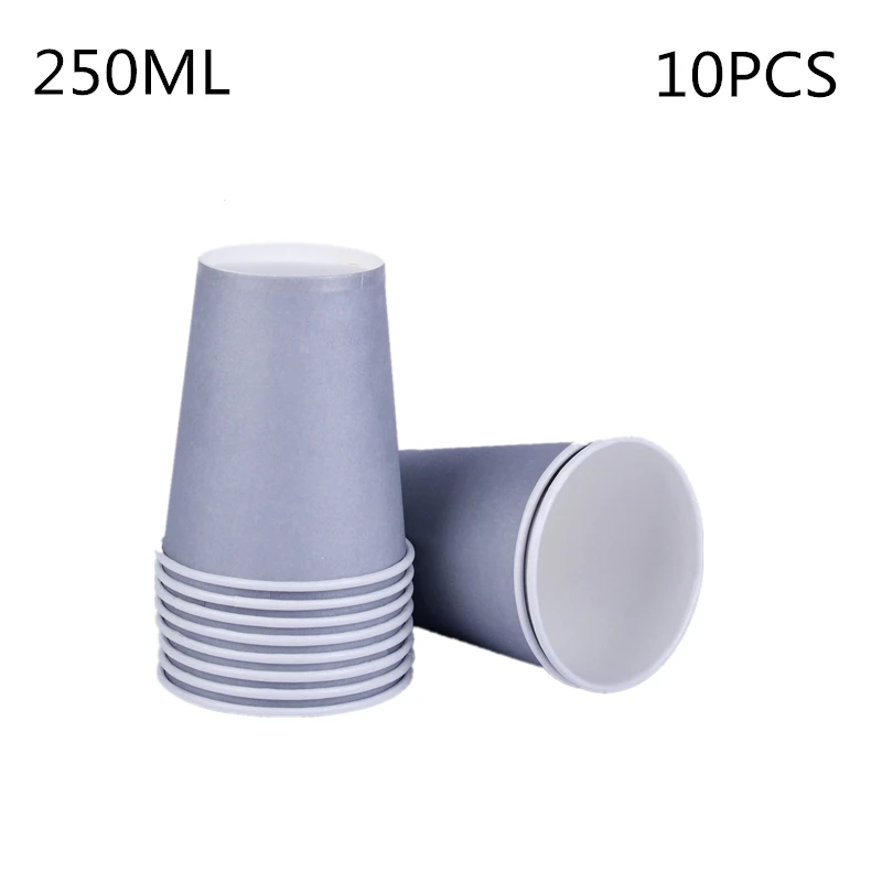 10pcs cup 10 шт./лот одноразовая посуда сплошной по производству бумажных тарелок зеленый соломы на день рождения Рождественский Свадебный декор детский душ вечерние поставки - Цвет: 10pcs cup