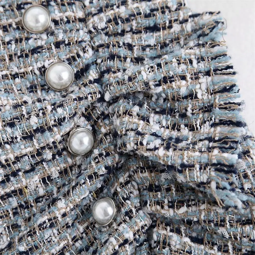 Осенняя Женская одежда новая саржевая мини-юбка в стиле ретро с высокой талией и