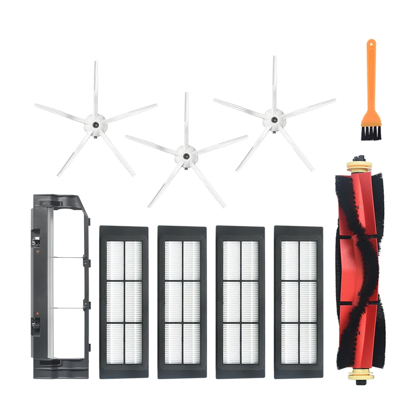 3 боковые щетки + 1 роликовая щетка 4 фильтра сетка фильтр коробка для Xiaomi S6 S5 E35 E2