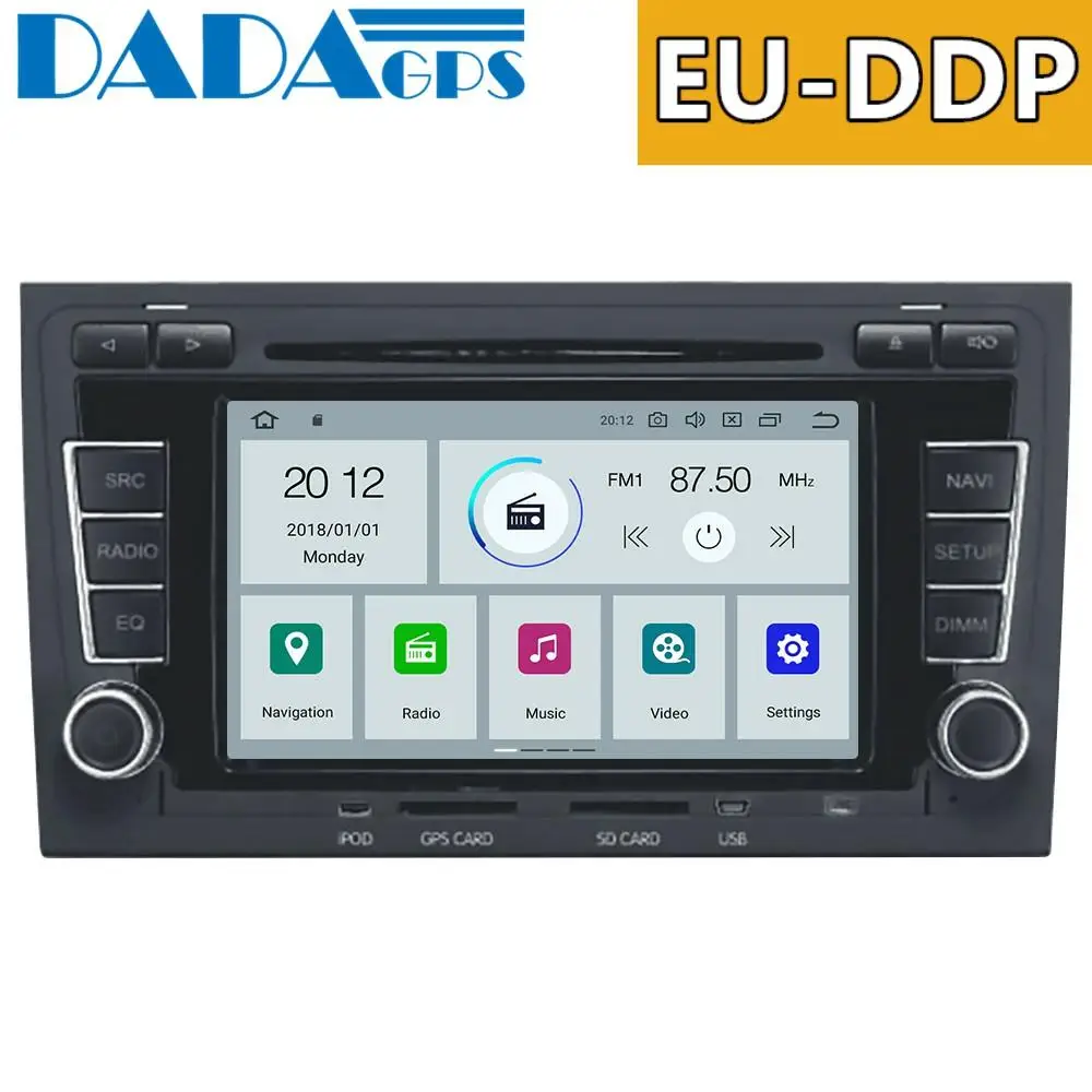 Новейший автомобильный DVD-плеер Android 9 0 радио GPS для Audi A4 S4 RS4 2003-2012 Seat Exeo 2009 2010 2011 2012