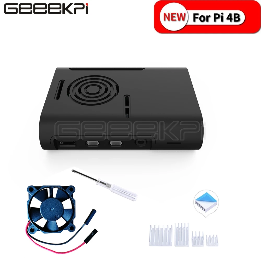 GeeekPi ABS черный/белый/прозрачный корпус Корпуса Крышка для Raspberry Pi 4 охлаждающие