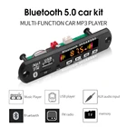 Комплект для модификации автомобильного MP3-плеера Bluetooth 5,0, 5-12 В, беспроводной FM-приемник, mp3-плеер, декодер, плата USB 3,5 мм, TF-карта, адаптер AUX
