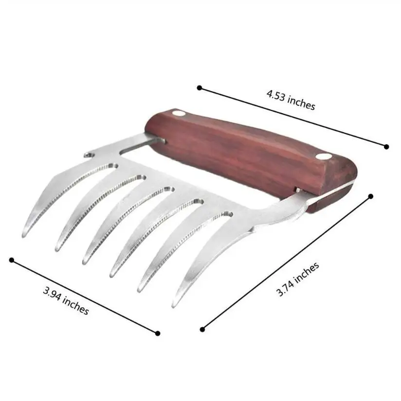 

1pc Bear Claws Barbecue Fork Pull Shred Pork Shredde Manual Pull Meat Shred Pork Clamp Roasting Fork Kitchen BBQ Tool