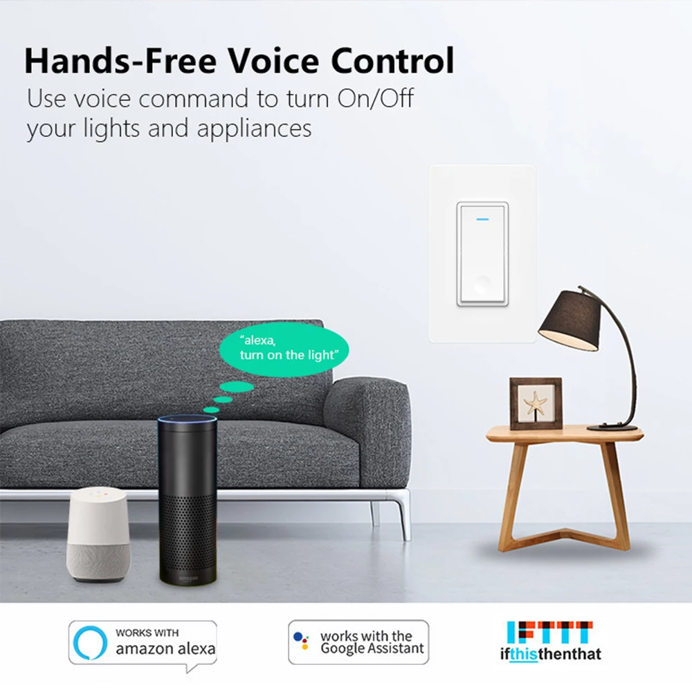 Семья нажатием одной кнопки умный переключатель Wi Fi Мобильный телефон Remote