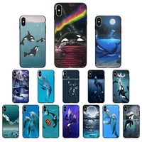 yndfcnb killer whales print ocean animals painted phone case for iphone 8 7 6 6s plus 5 5s se 2020 12pro max xr x xs max 11 case