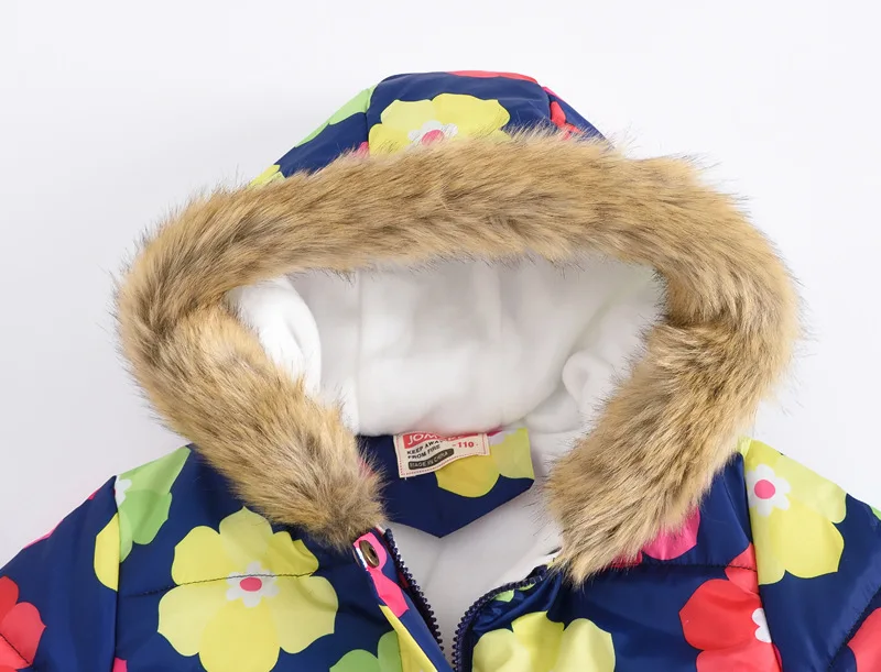 Girls Christmas Costume Jacket Printed Thick Kids Outerwear Clothing Autumn Winter Hooded Coats Children Hoodie For 3-10 Years