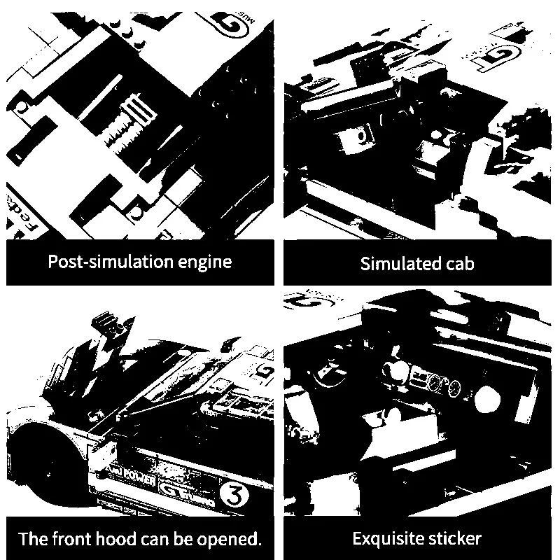 

Car series 10001 GT sports car creative mechanical car model small particle building block toy boy's birthday gift