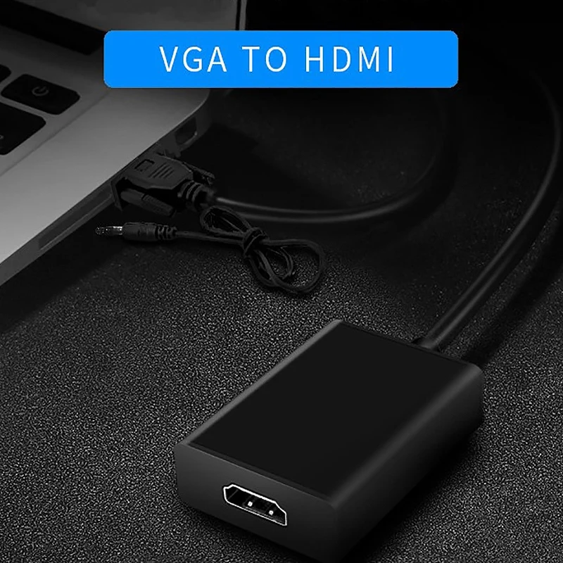 Преобразователь из VGA в HDMI адаптер Hdmi к кабелю источник питания Vga HD коммутатор