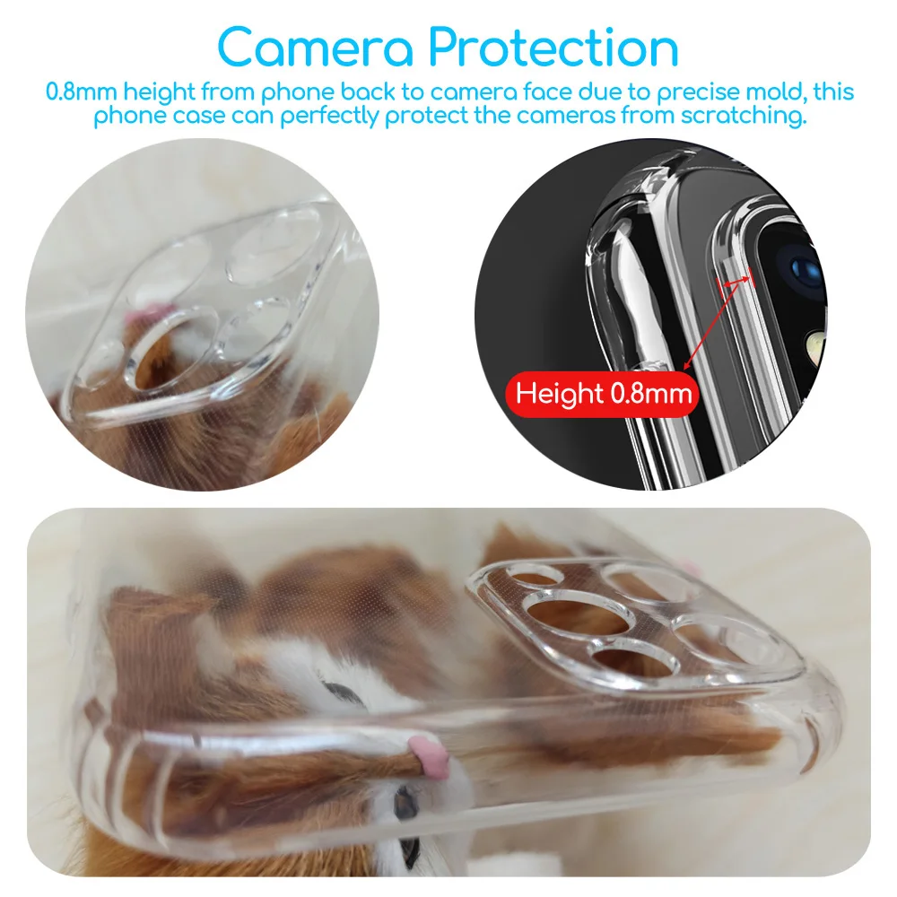 Ударопрочный силиконовый чехол для телефона iPhone 11 pro Max Чехлы Прозрачная защитная