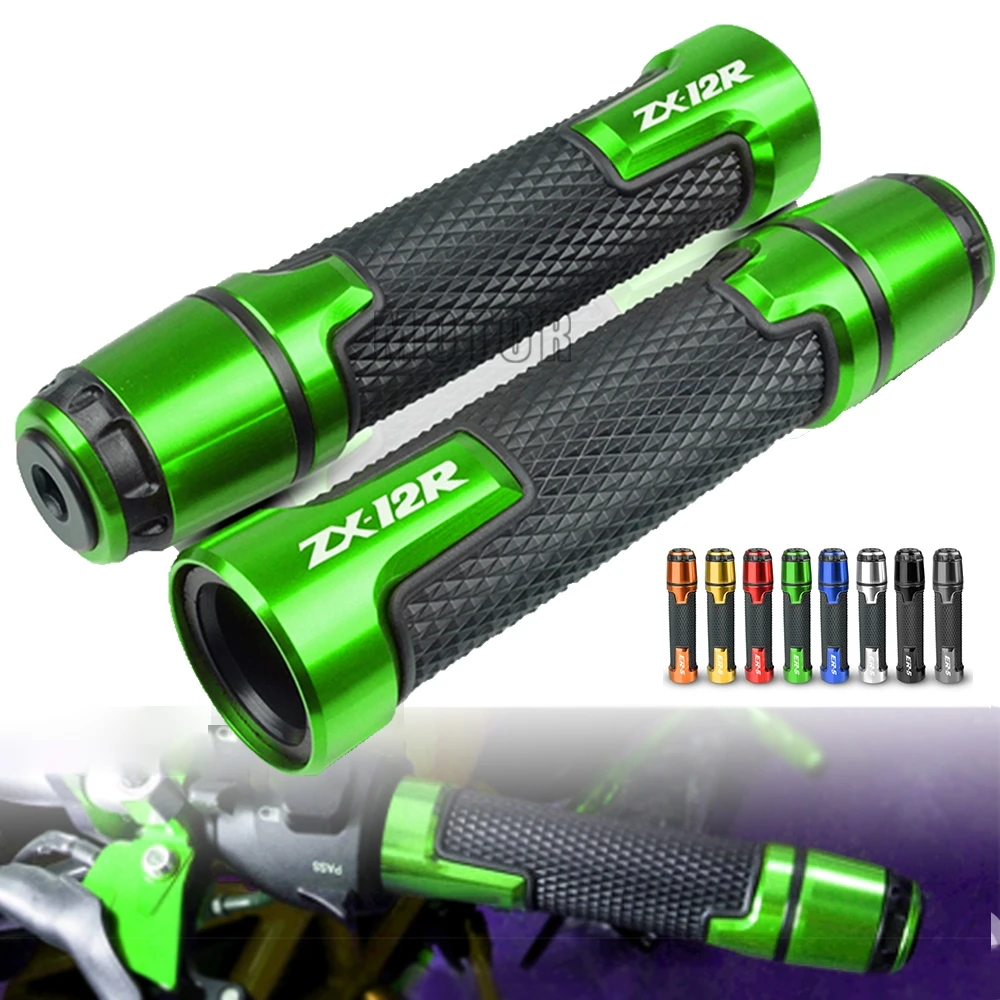 Алюминиевая противоскользящая ручка на руль для мотоцикла с ЧПУ Kawasaki ZX12R ZX 12R 2000