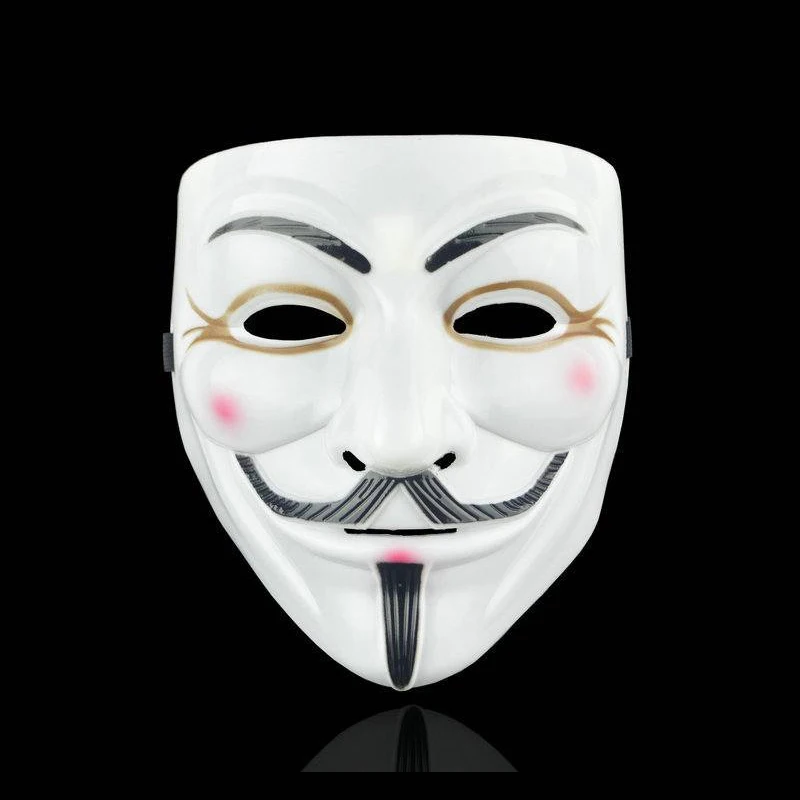 Фильм Косплэй V for Vendetta хакер анонимные маска Гай Фокс Хэллоуин для