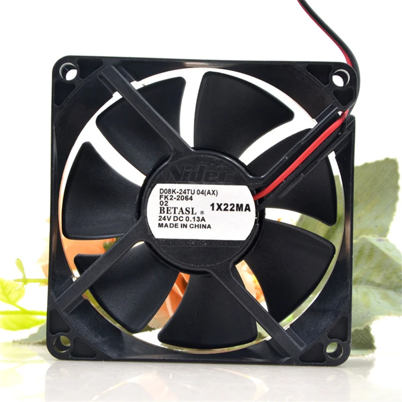 Новый оригинальный D08K-24TU 24V 0.13A 8cm 8025 принтер копировальный аппарат инвертор без звука вентилятор охлаждения