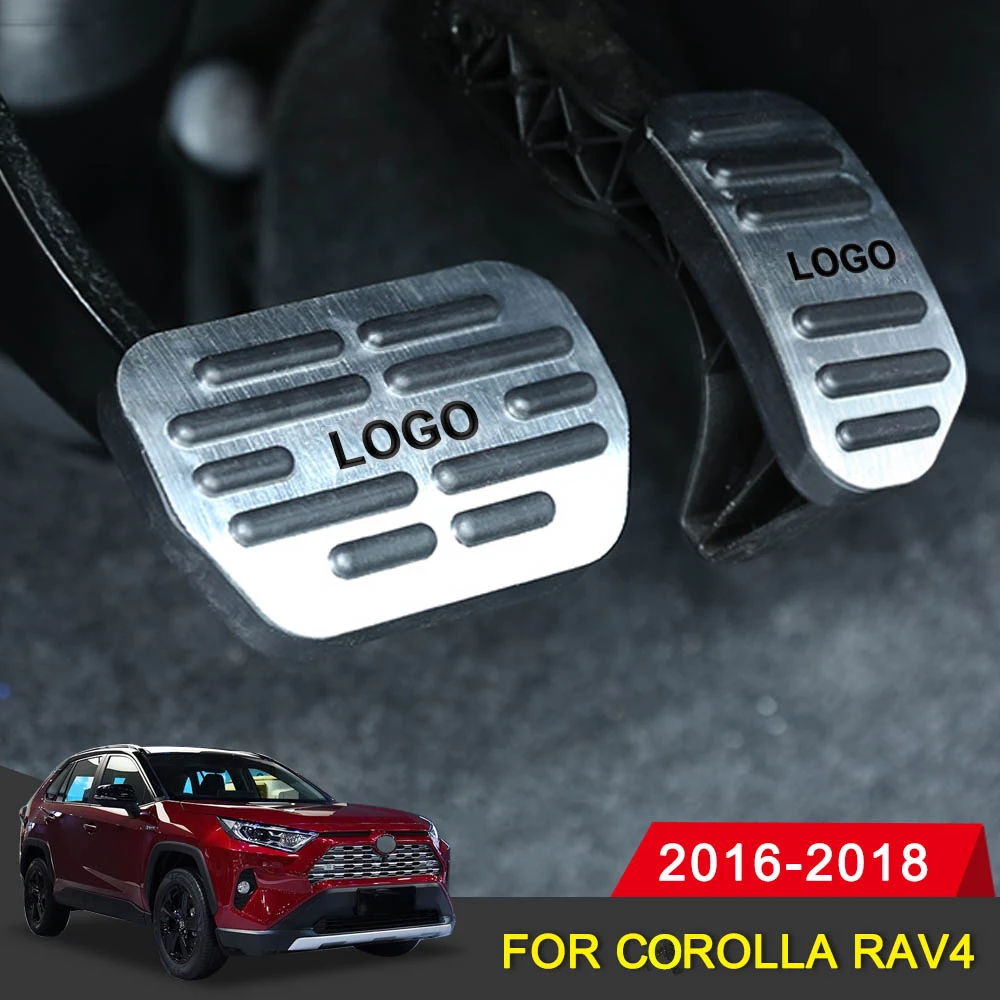 Нескользящие автомобильные педали тормоза газа для Toyota Corolla RAV4 2016 2017 аксессуары