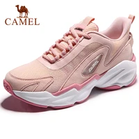 camel couple leisure sports shoes men women fashion chunky sneaker shoes outdoor casual thick sole breathable mesh running shoes