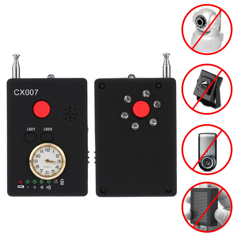 CX007 шпионская прослушка Gps трекер ошибка Dedektor Скрытая камера Сотовый телефон GSM RF детектор звукового сигнала искатель прослушка ошибка Мини
