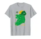 Футболка из донегала, Ирландия, карта ирландской уезды, путешествия в Ирландскую страну