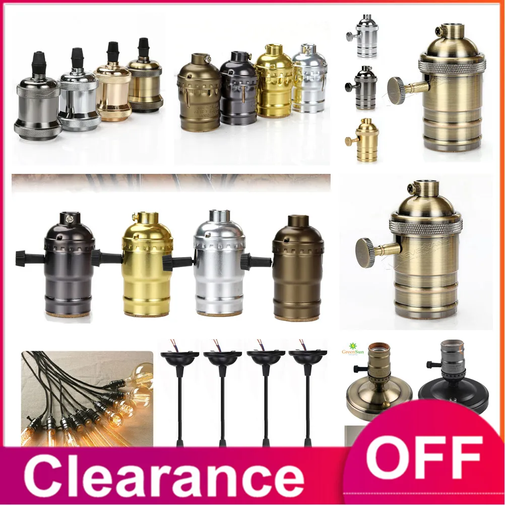 Распродажа старинных ретро ламп Эдисона Цоколь E27 подвесной светильник