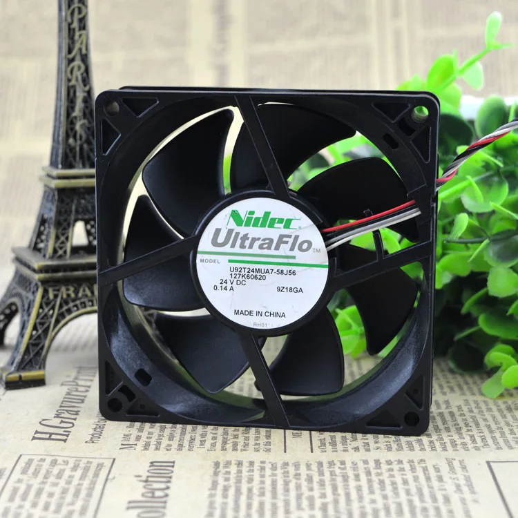 

Новый оригинальный U92T24MUA7-58J56 127K60620 9225 24V 0.14A 3-проводной вентилятор