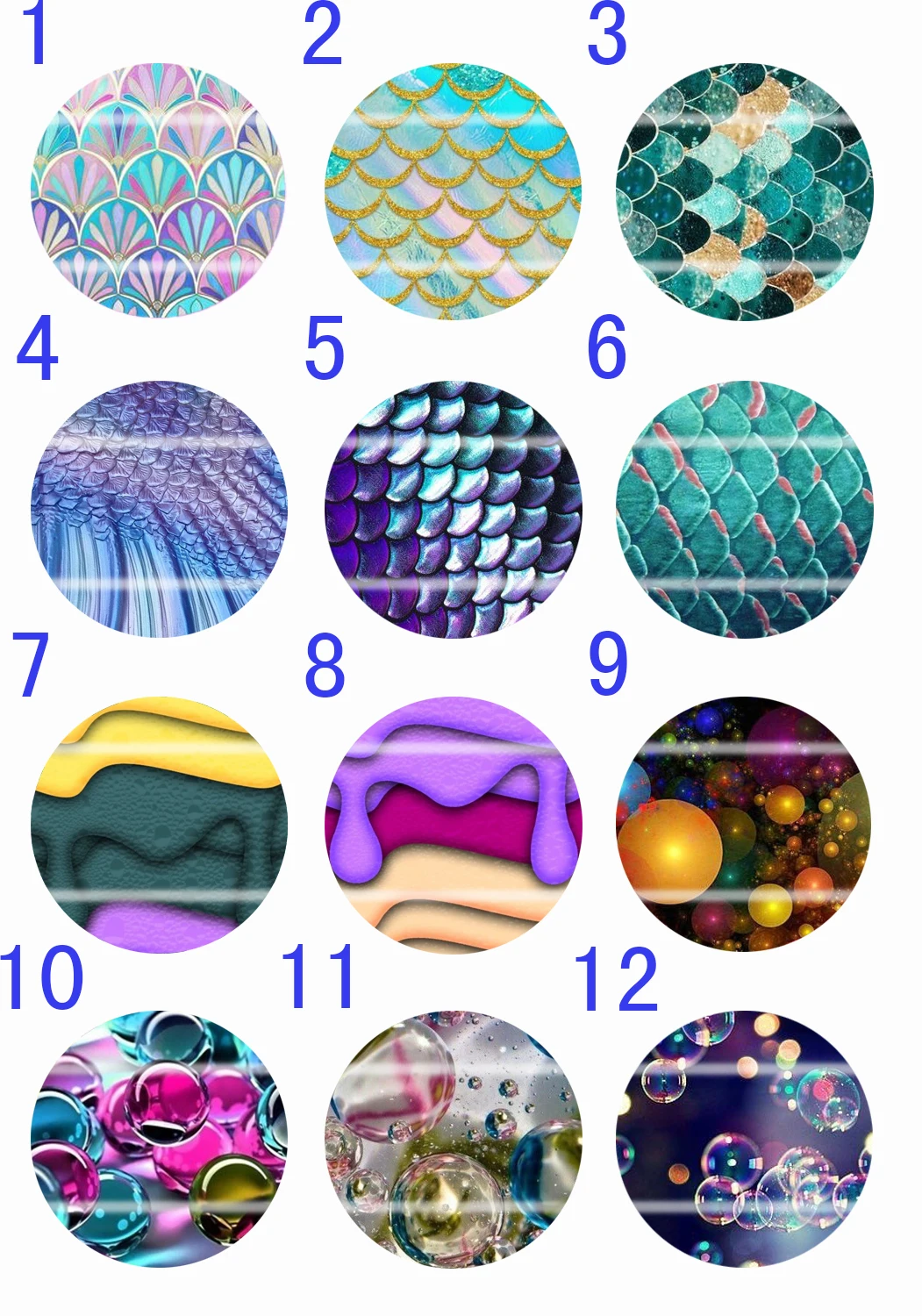 Ручная работа 10 мм ~ 30 цветной рисунок круглый стеклянный кабошон для украшения