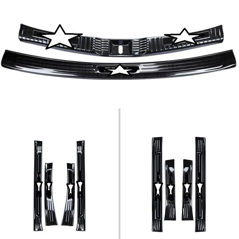 Хромированные Декоративные задние панели ножное крыло для педали зеркальные