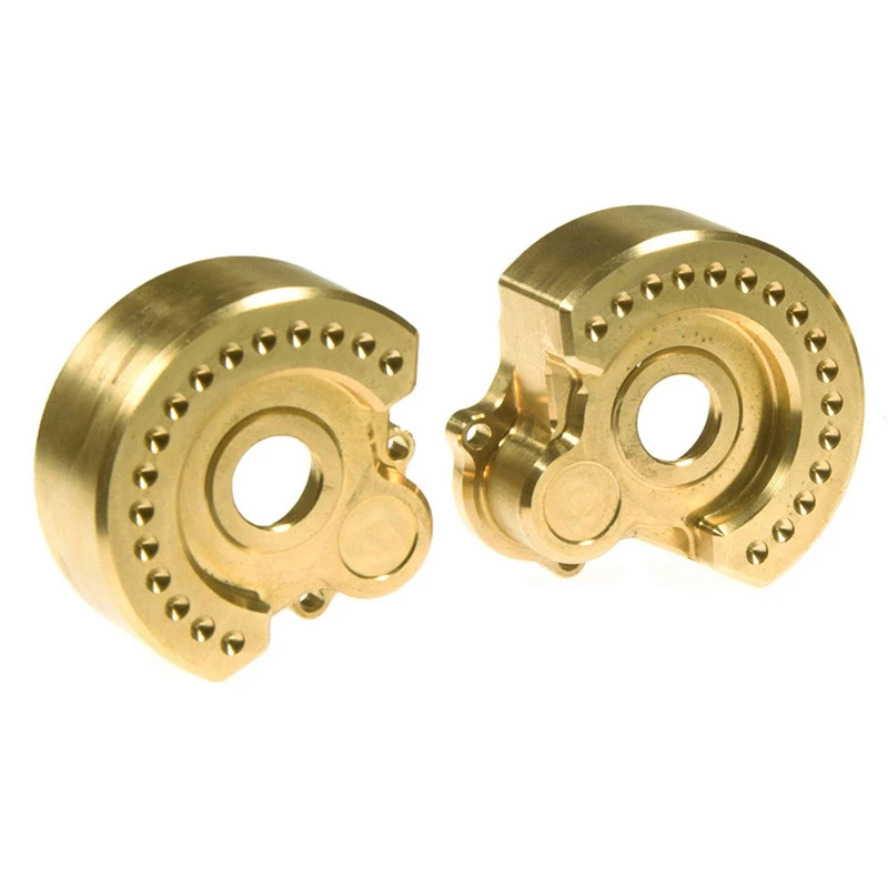 

4 Pcs RC Car Part: 2 Pcs Brass Counterweight Balance Weight & 2 Pcs Metal Axle Differential Cover