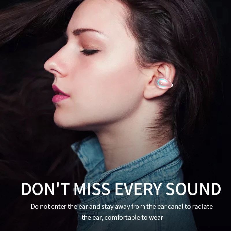Беспроводные наушники VAORLO с костной проводимостью миниатюрные невидимые TWS Bluetooth