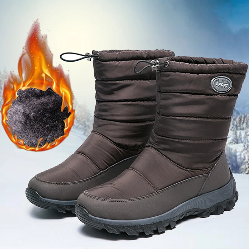 

Snow Boots Women Fashion Shoes Woman Waterproof Shoes For Women Keep Warm Women Shoes Flat New Winter Woman Boots Botas Mujer