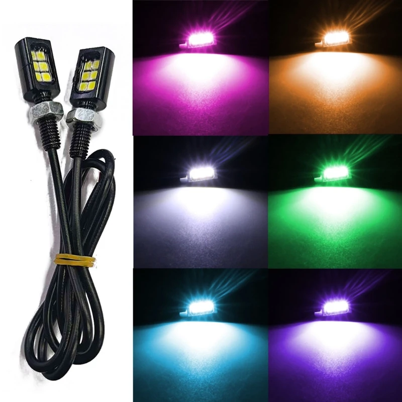 

L41A Super Bright 12V Waterproof License Plate LED Bulb Screw Bolt LED for RVs Motorcycles Bikes