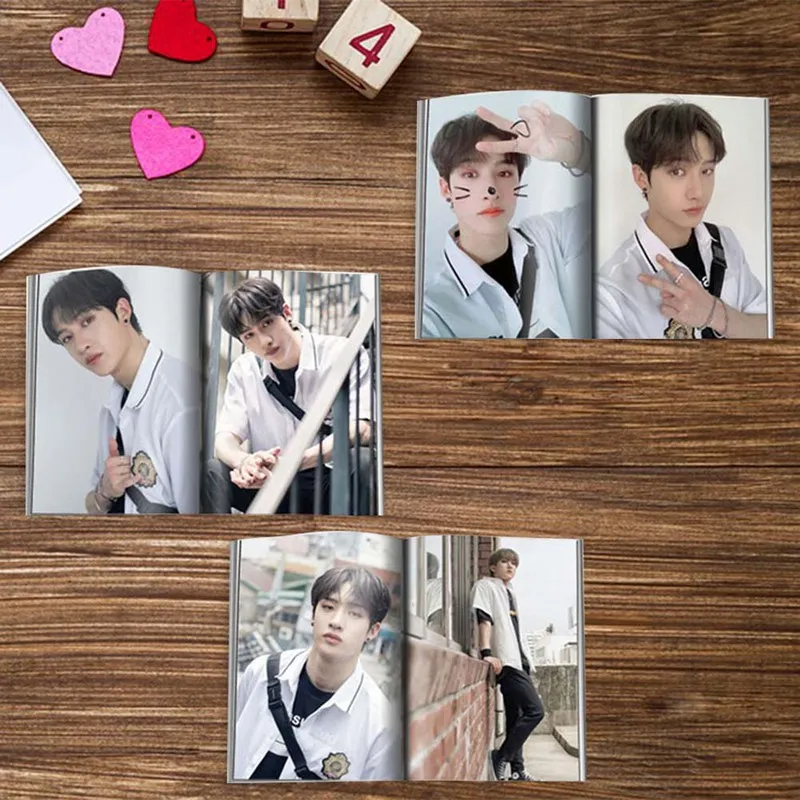 

KPOP Stray Kids New Album GO LIVE Mini Photobook Photo Album Book Photo Card for Fans Collection Gifts