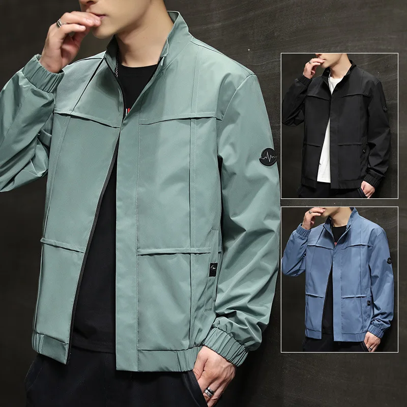 

Новинка 2021, модная брендовая мужская куртка в Корейском стиле, свободная бейсбольная форма, Повседневная модная куртка для мужчин, одежда