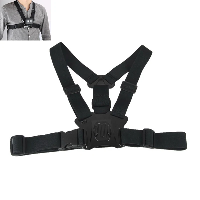 PATCHSKY Chest Helmet chin mount head backpack wrist Strap for GoPro Hero 7 6 5 4 3 YI SJCAM EKEN Action Camera Accessories | Электроника
