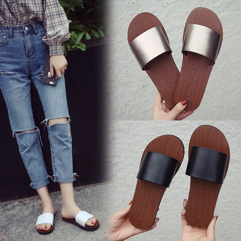 Кристалл большого размера шлепанцы с камнями летние женские шикарные пляжные