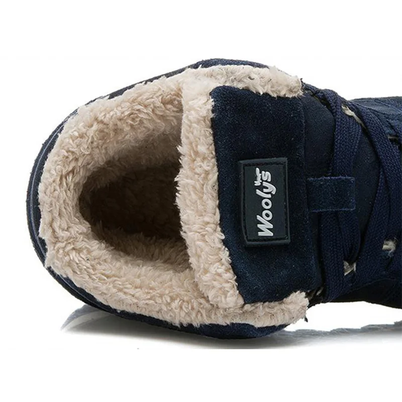 

Men Boots Men Winter Shoes Plus Size 35-48 Warm Ankle Botas Hombre for Leather Winter Boots Shoes Men Plush Winter Sneakers Mens