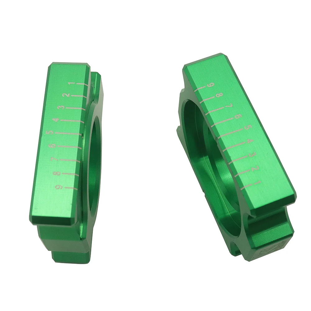 

Motorcycle Rear Axle Block Chain Adjuster For Kawasaki Suzuki KX125 250 KXF 250 450 KLX 450R RMZ 250 450 RMX 450Z 2003-2018
