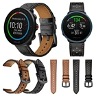 Кожаный ремешок для POLAR IGNITE 2 VANTAGE M2 M  UNITE GRIT X, сменный Браслет для наручных часов, коричневыйчерный
