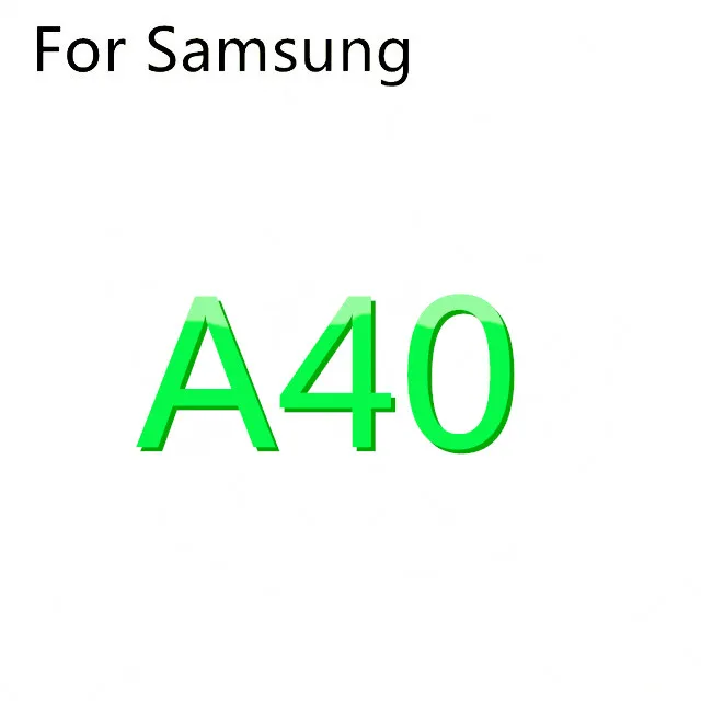 For A40 Жидкостный Мягкий силиконовый чехол для телефона для Samsung Galaxy S8 S9 S10 плюс S7 край J4 J6 J8 A6 A7 A8 A9 J3 J5 J7 A3 A5 A7 - Цвет: For A40