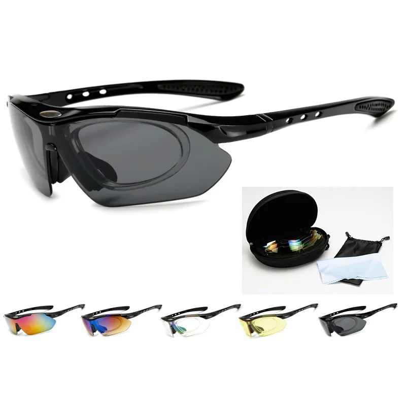 Солнцезащитные очки для велоспорта 2020 поляризационные с 5 линзами велосипедные