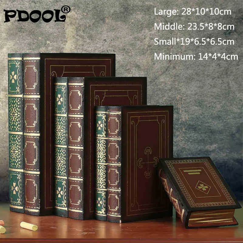

European Decorative Book Box Simulation Creative Collection Decoration Set Up Four-piece Sets of Ornaments Home Decor Model