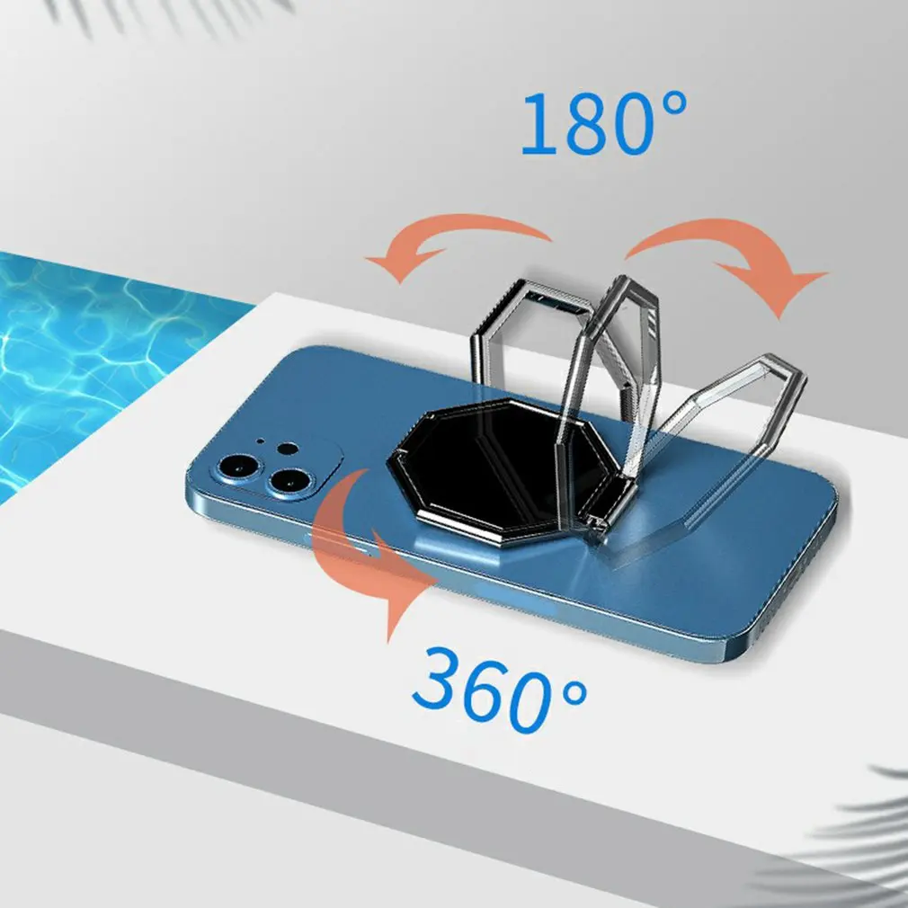 360 rotation foldable mobile phone stand back ultra thin phone ring holder multi angle portable for desk metal finger kickstand free global shipping