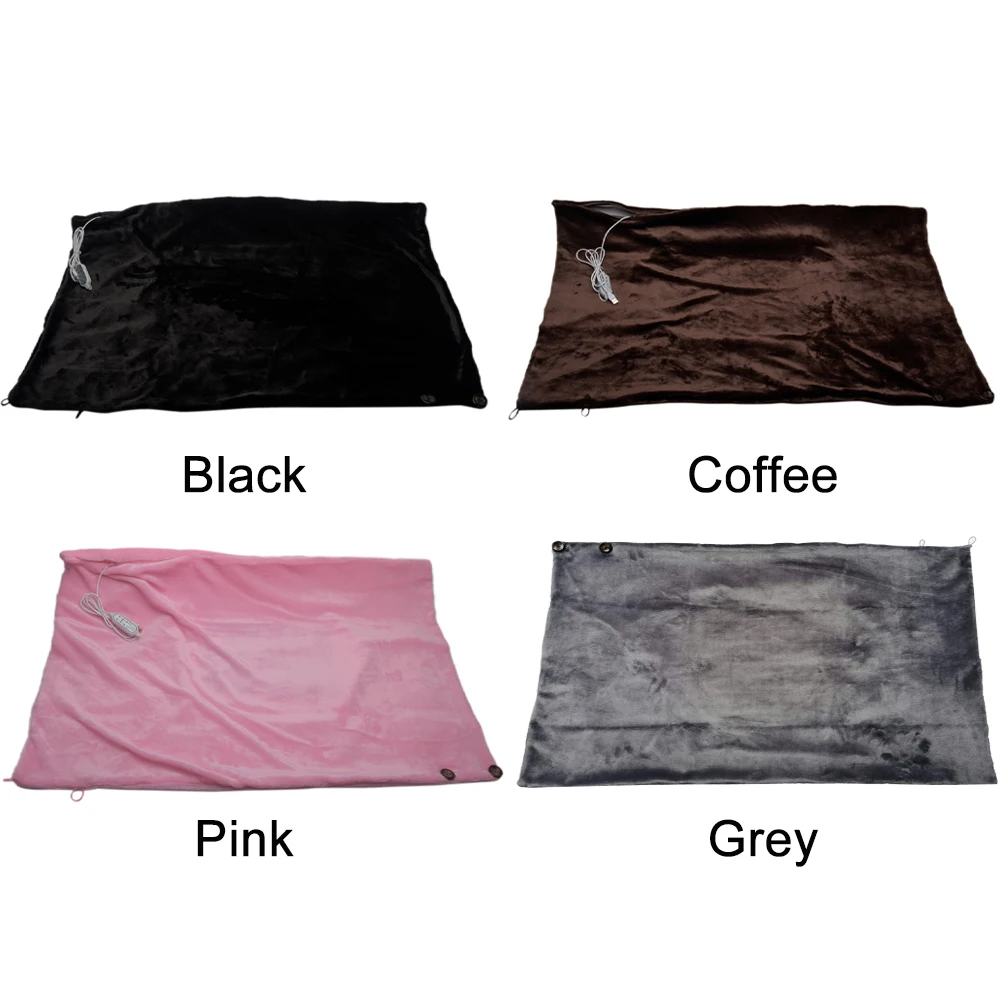 

Washable Physiotherapy Travel Winter Warm Timing USB Heated Shawl Plush Throw Electric Lap Blanket Solid Adjustable Temperature
