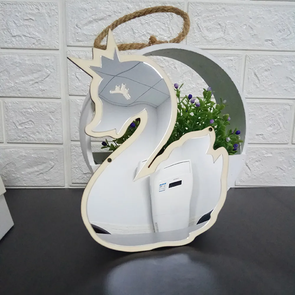 Акриловое зеркало в скандинавском стиле с рисунком дерева | Дом и сад