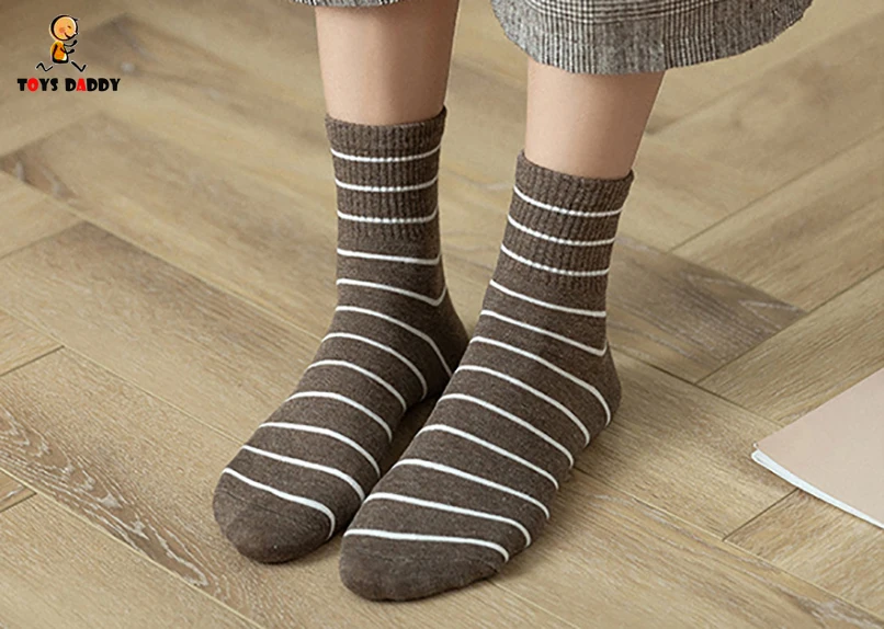 Новые белые черные кофейные Женские полосатые хлопковые носки Harajuku брендовые