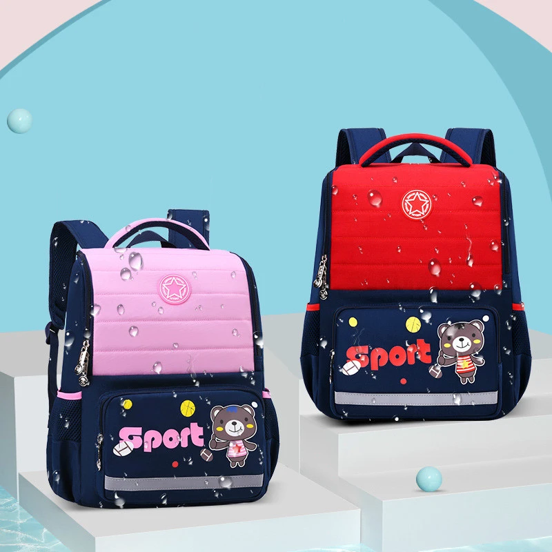 Children School Bags For Girls boys Kids Cartoon Bear Primary School Backpacks Waterproof Orthopedic Schoolbags Mochila Infantil