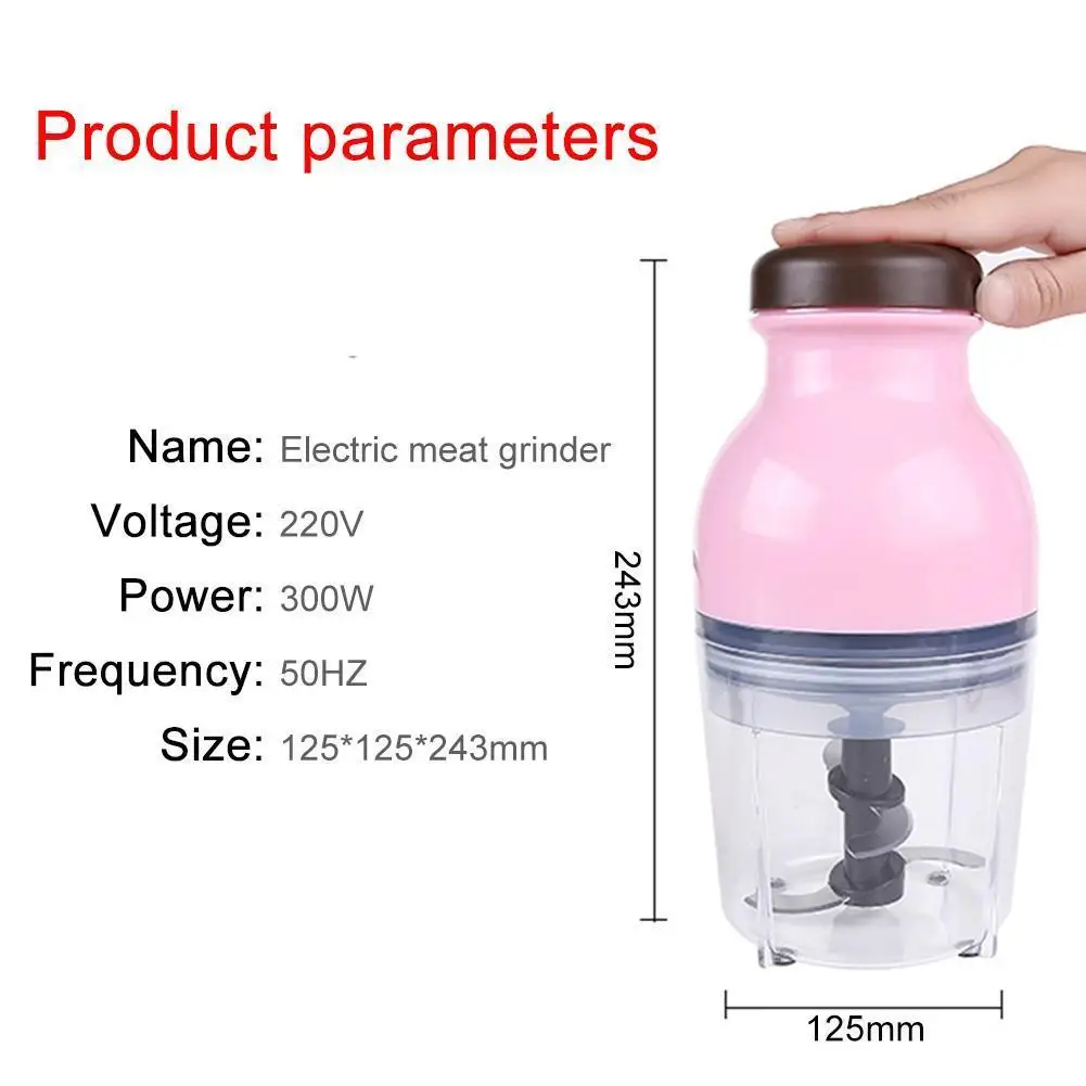 

Portable Multi-Purpose Electric Meat Grinder Household Juice Baby Food Maker