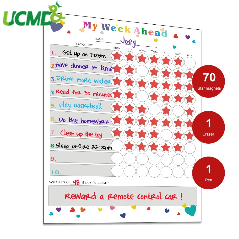 Магнитный сухой стираемый календарь учебный планировщик - Цена: 1 617,38 руб.