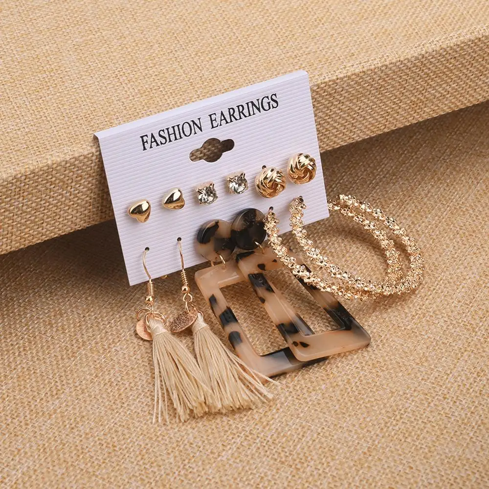 Набор серег с кисточками в богемном стиле для женщин набор металлических